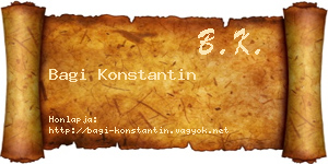 Bagi Konstantin névjegykártya